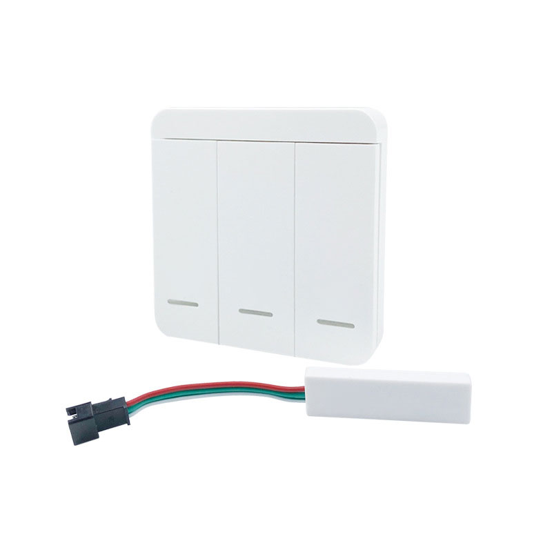 Bluetooth Switch Panel With Controller For Running Water Addressable LED Strip Lights Bluetooth Switch Panel With Controller For Running Water Addressable LED Strip Lights